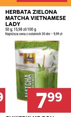 Herbata zielona Matcha Vietnamese Lady promocja w Stokrotka