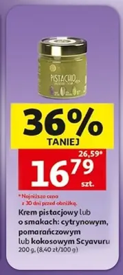 Krem pistacjowy Scyavuru promocja w Auchan