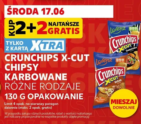 Chipsy karbowane Crunchips X-Cut Chakalaka promocja w Kaufland