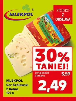 Ser Królewski z Kolna Mlekpol promocja w Kaufland