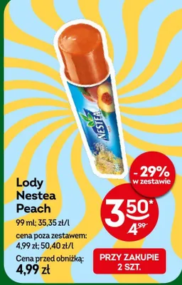 Lody Nestea Peach promocja w Żabka
