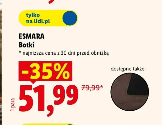 Botki damskie Esmara promocja w Lidl