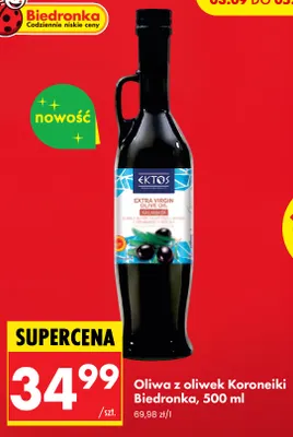 Oliwa z oliwek Koroneiki Biedronka promocja w Biedronka