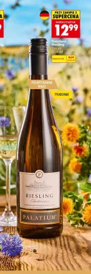 Wino białe półwytrawne Palatium Riesling promocja w Biedronka