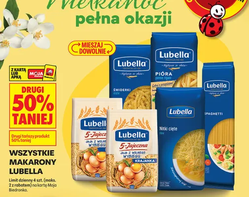 Makaron świderki promocja w Biedronka