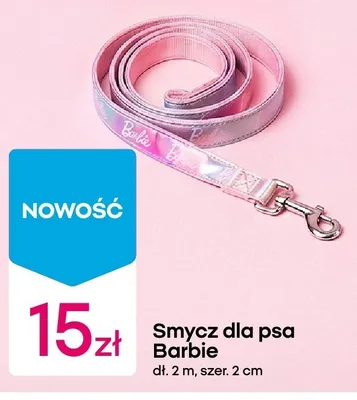 Smycz dla psa Barbie dł. 2m szer. 2cm promocja w Pepco