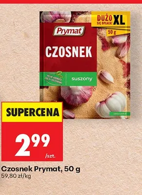 Czosnek suszony Prymat promocja w Biedronka