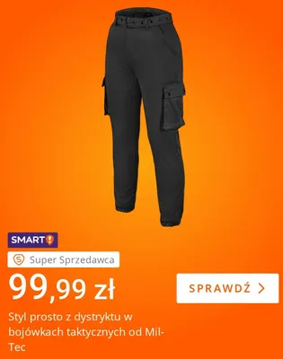 Bojówki taktyczne Mil-Tec promocja w Allegro