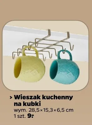 Wieszak kuchenny na kubki promocja w Netto