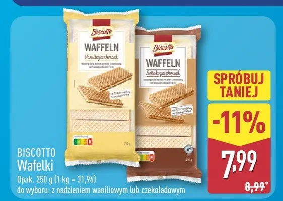 Wafelki promocja w Aldi
