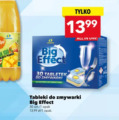 Tabletki do zmywarki Big Effect promocja w LEWIATAN