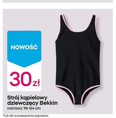 Strój kąpielowy dziewczęcy Bekkin promocja w Pepco