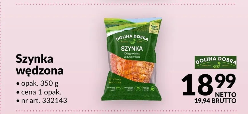 Szynka wędzona Dolina Dobra promocja w Makro