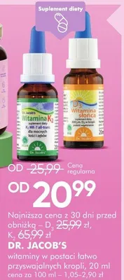 Suplement diety Dr. Jacob's 20ml promocja w Super-Pharm