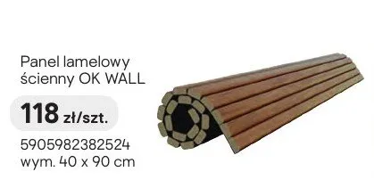 Panel lamelowy ścienny OK WALL wym. 40x90cm promocja w Castorama
