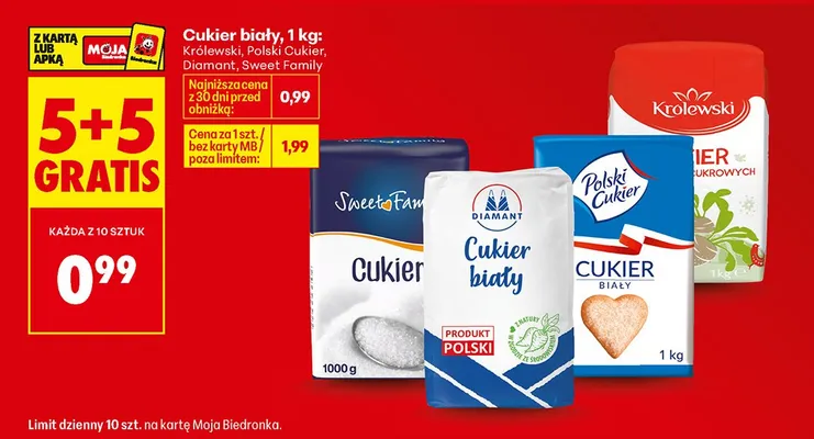 Cukier biały Polski Cukier promocja w Biedronka