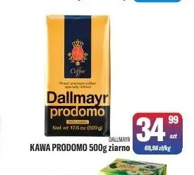 Kawa ziarnista Prodomo ziarno Dallmayr promocja w Tomi Markt