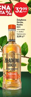 Wódka Gorzka Rzeska Gold Edition Tradycyjna promocja w Żabka