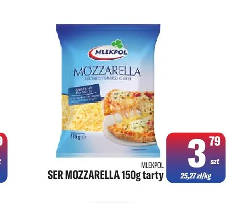 Ser mozzarella tarty Mlekpol promocja w Tomi Markt