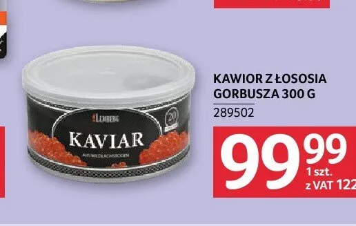 Kawior z łososia Gorbusza Lemberg promocja w Selgros