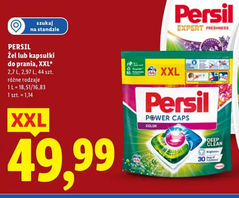 Kapsułki do prania XXL Power Caps Color Deep Clean promocja w Lidl