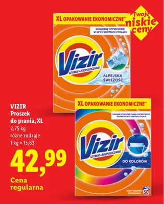 Proszek do prania XL Vizir promocja w Lidl