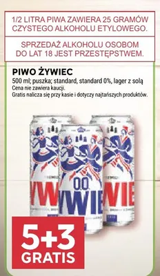 Piwo bezalkoholowe Żywiec standard 0% promocja w Stokrotka