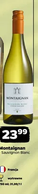 Wino białe Montaignan Sauvignon Blanc promocja w Netto