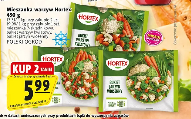 Mieszanka warzyw 7-składnikowa Hortex promocja w Prim Market