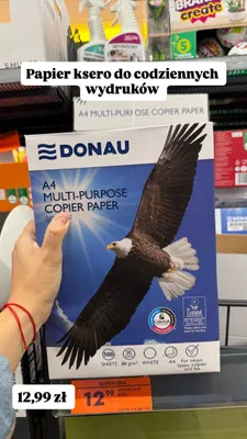 Papier ksero A4 Donau promocja w Biedronka