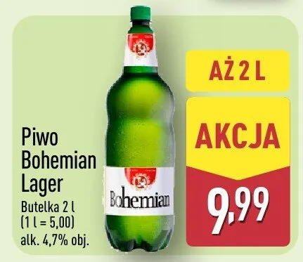 Piwo Bohemian Lager promocja w Aldi
