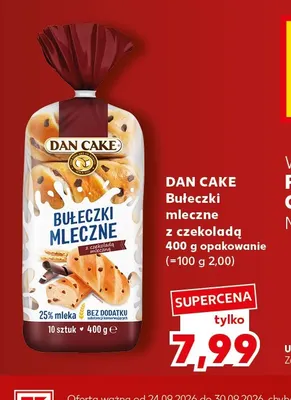 Bułeczki mleczne z czekoladą Dan Cake promocja w Kaufland