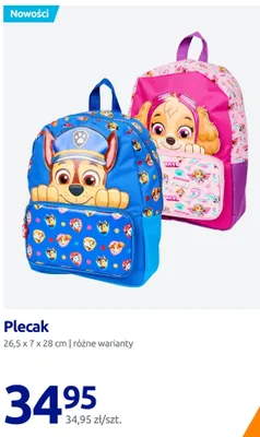 Plecak 26,5x7x28 cm promocja w Action