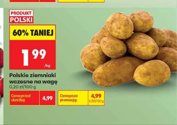 Ziemniaki wczesne polskie promocja w Biedronka