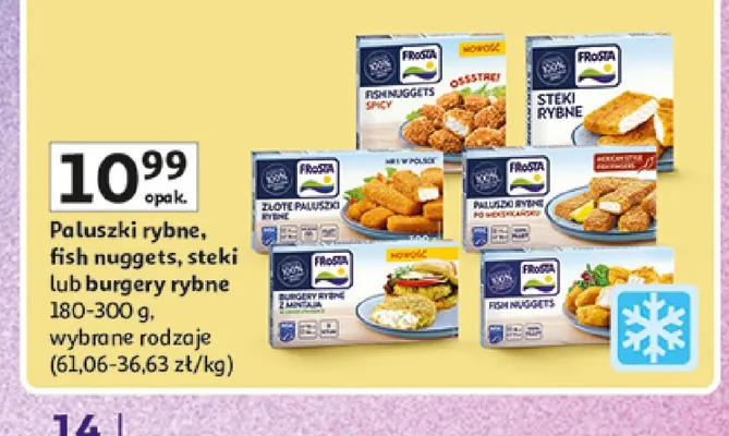 Paluszki rybne z fileta Frosta promocja w Auchan
