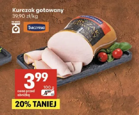 Kurczak gotowany Tarczyński promocja w Delikatesy Centrum
