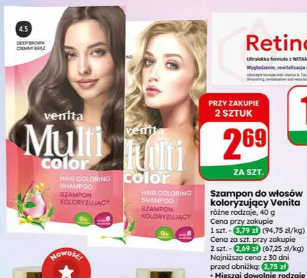 Szampon do włosów koloryzujący promocja w Dino