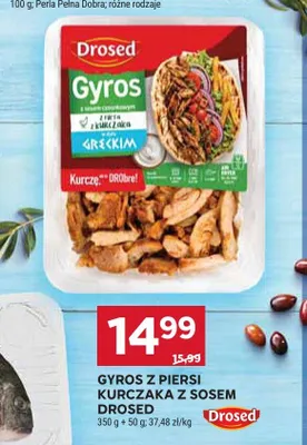 Gyros z piersi kurczaka z sosem Drosed promocja w Stokrotka