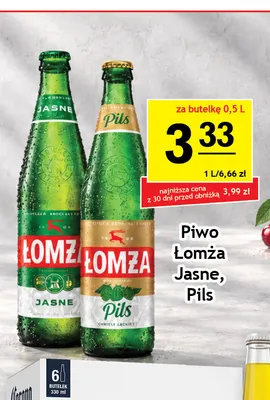 Piwo Łomża promocja w Gram Market