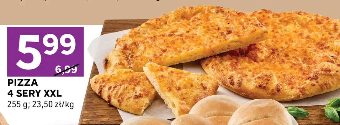 Pizza 4 sery XXL promocja w Stokrotka