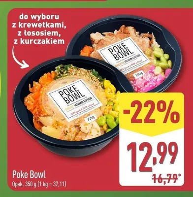 Poke Bowl z krewetkami promocja w Aldi