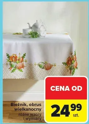 Bieżnik, obrus wielkanocny różne wzory i wymiary promocja w Carrefour Market
