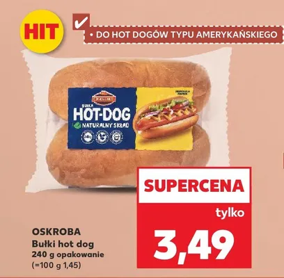 Bułki do hot dogów Oskroba promocja w Kaufland