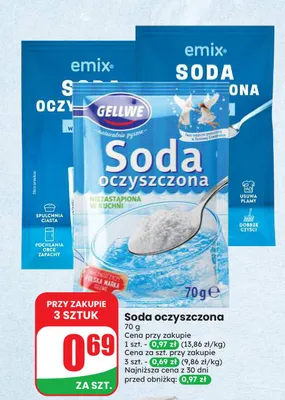 Soda oczyszczona Gellwe promocja w Dino