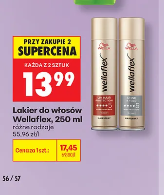 Lakier do włosów Wellaflex promocja w Biedronka