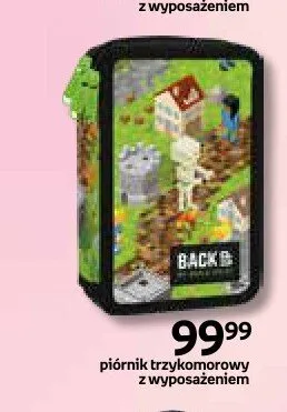 Piórnik trzykomorowy z wyposażeniem BackUP promocja w Empik