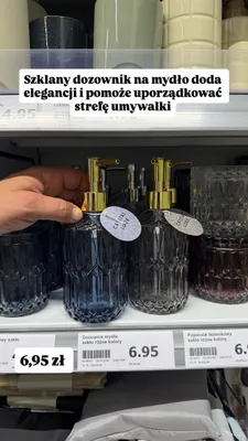 Szklany dozownik na mydło Crystal Look promocja w Action