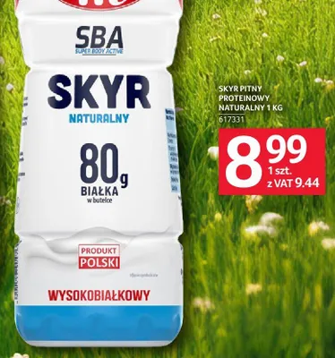 Skyr pitny proteinowy Mlekovita SBA naturalny promocja w Selgros