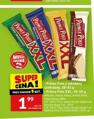 Wafel Prince Polo XXL Słony Karmel promocja w Twój Market