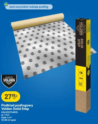 Podkład podłogowy Volden Solid Step gr. 1 mm promocja w Castorama